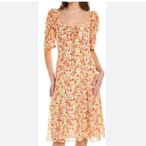 New $25 BCBG GENERATION Floral Puff Sleeve Dress